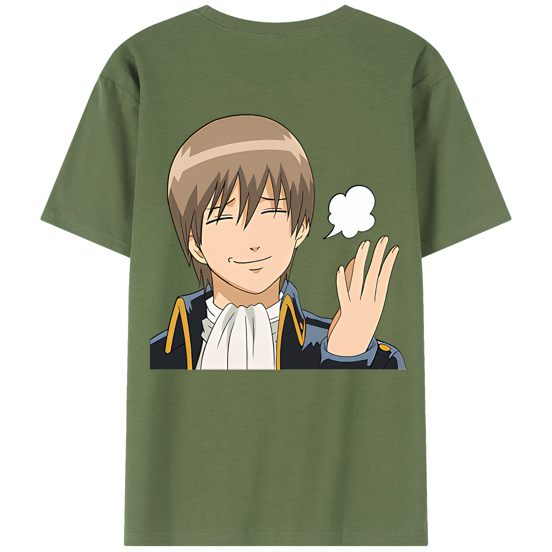 （画像用） ぎんたま 坂田銀時（さかたぎんとき） 神楽 志村新八（しむら しんぱち） GINTAMA Sakata Gintoki Kagura Shimura Shinpachi 綿100％ メンズ半袖Tシャツ（バックプリント） 通気性